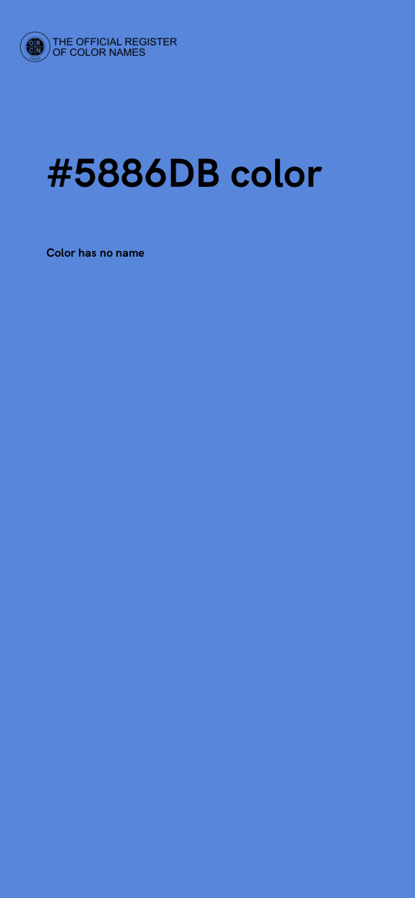 #5886DB color image