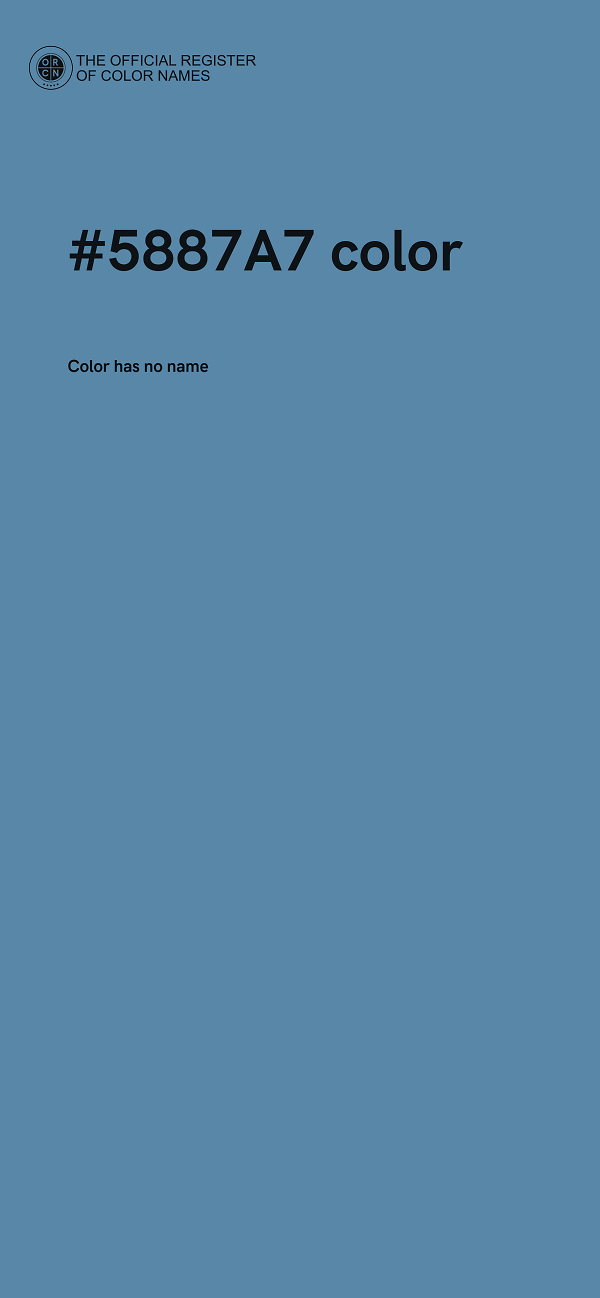 #5887A7 color image