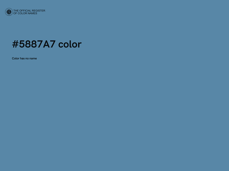 #5887A7 color image