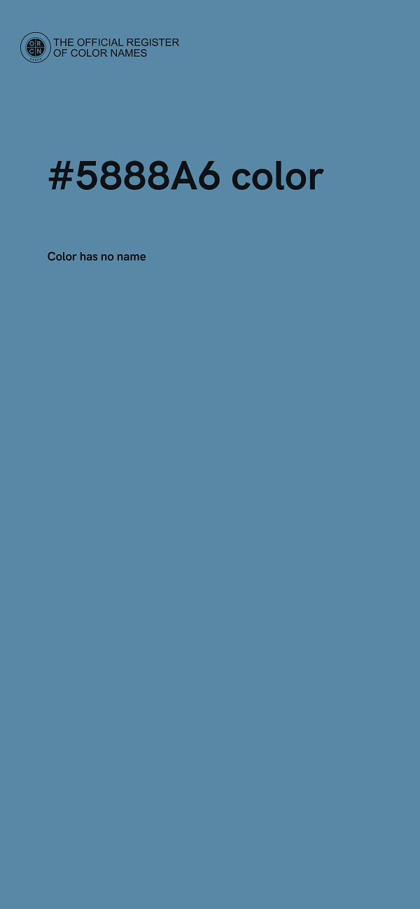 #5888A6 color image