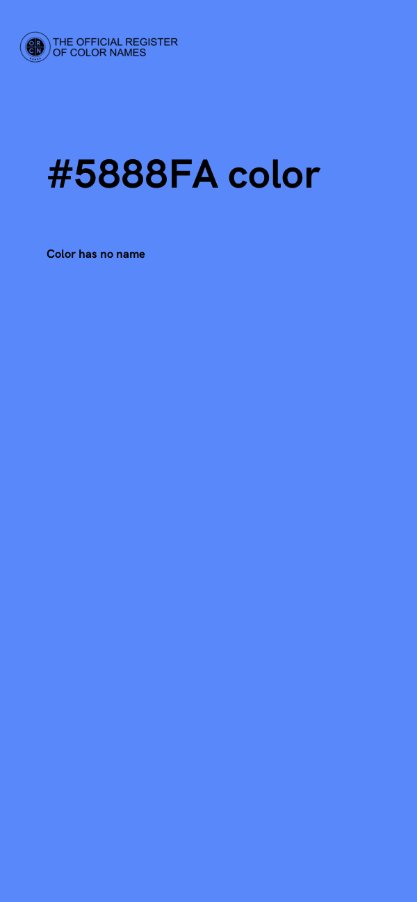 #5888FA color image