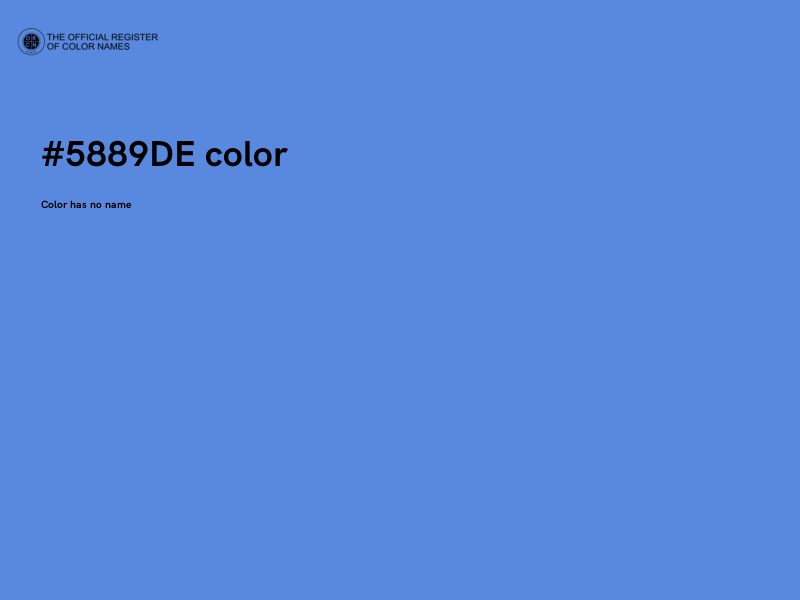 #5889DE color image