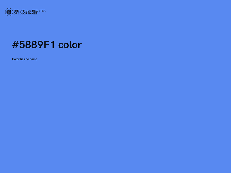 #5889F1 color image