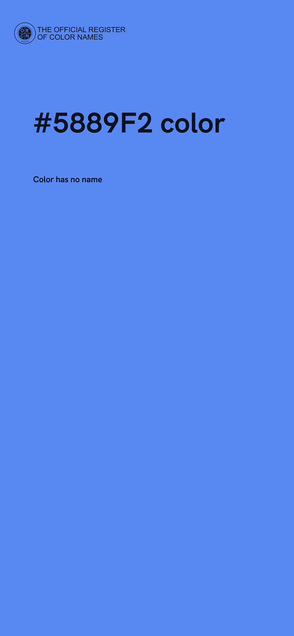 #5889F2 color image