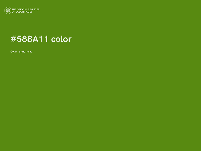 #588A11 color image