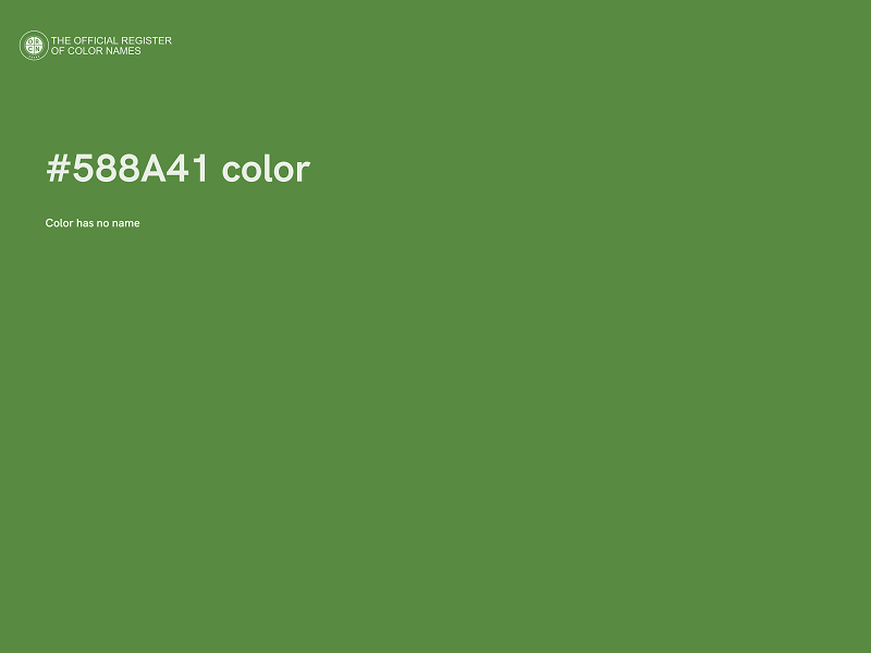 #588A41 color image