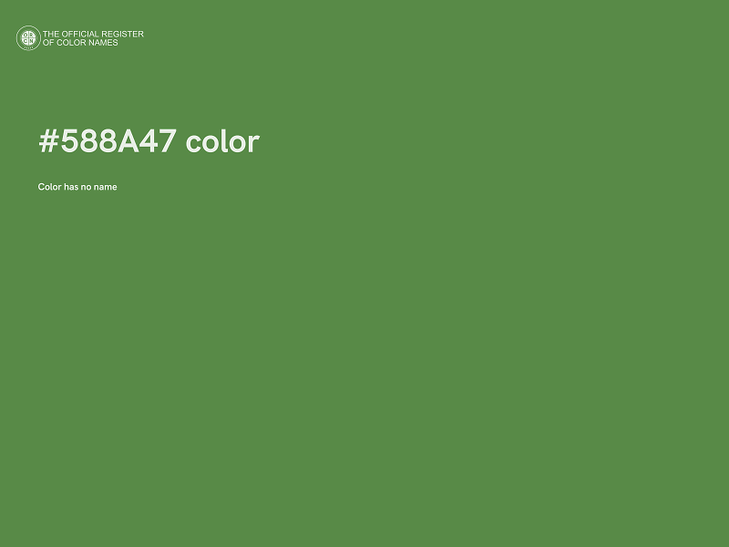 #588A47 color image