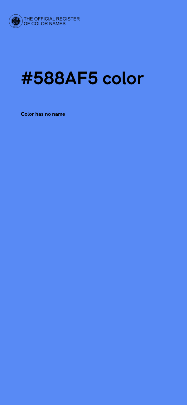#588AF5 color image