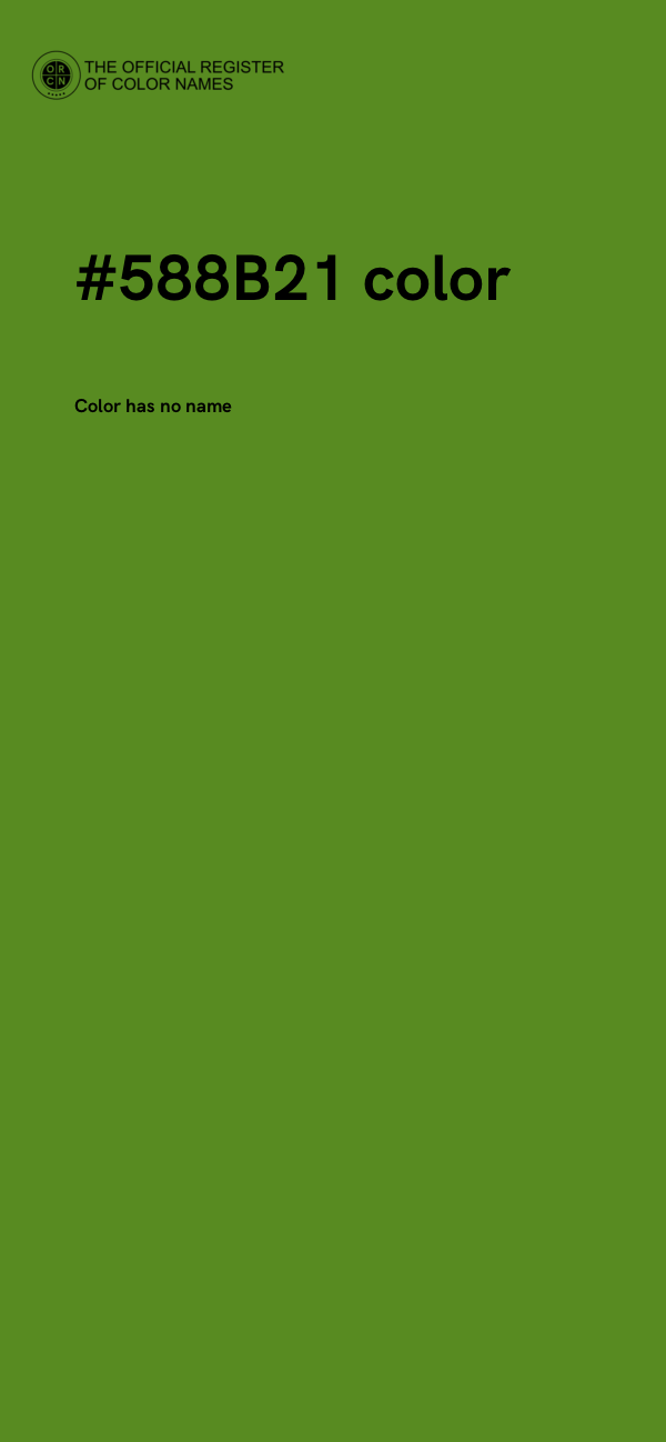 #588B21 color image