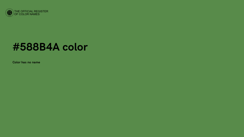 #588B4A color image
