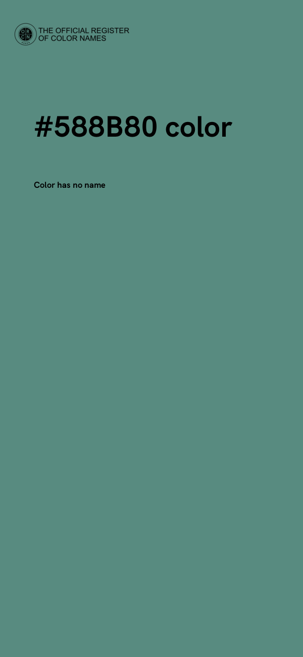 #588B80 color image