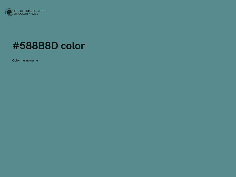 #588B8D color image