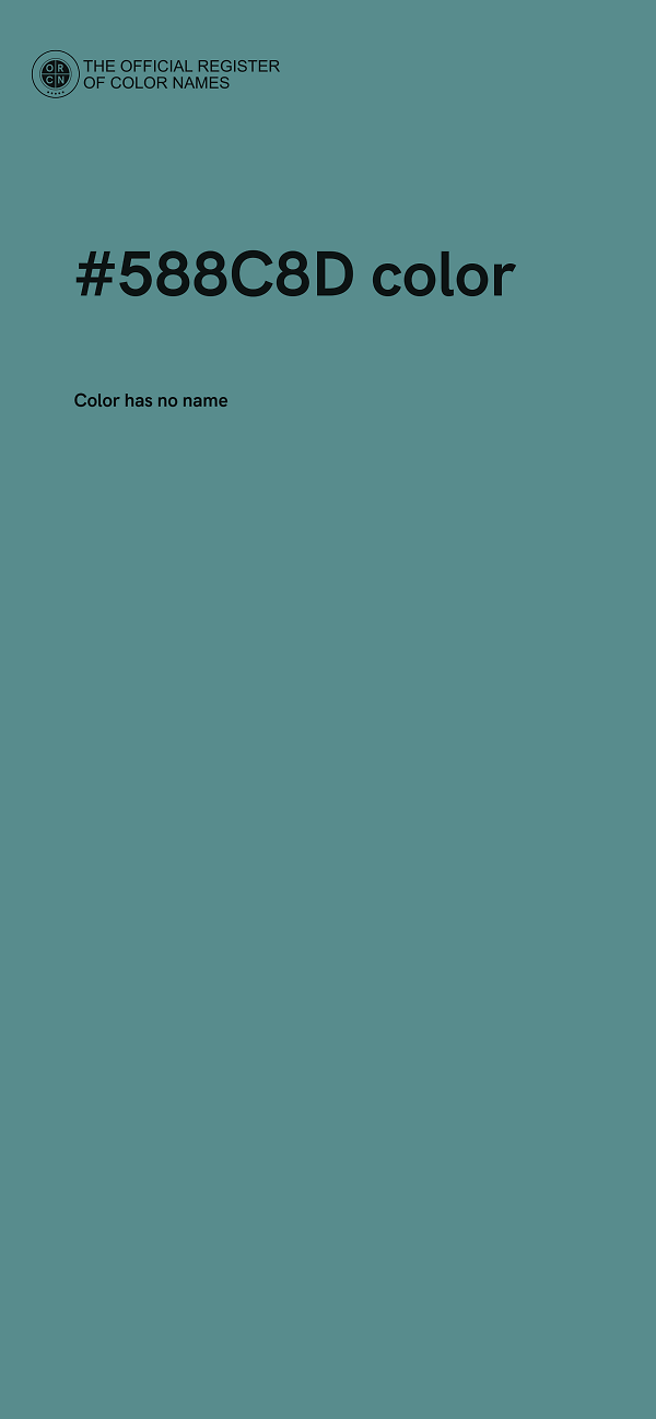 #588C8D color image
