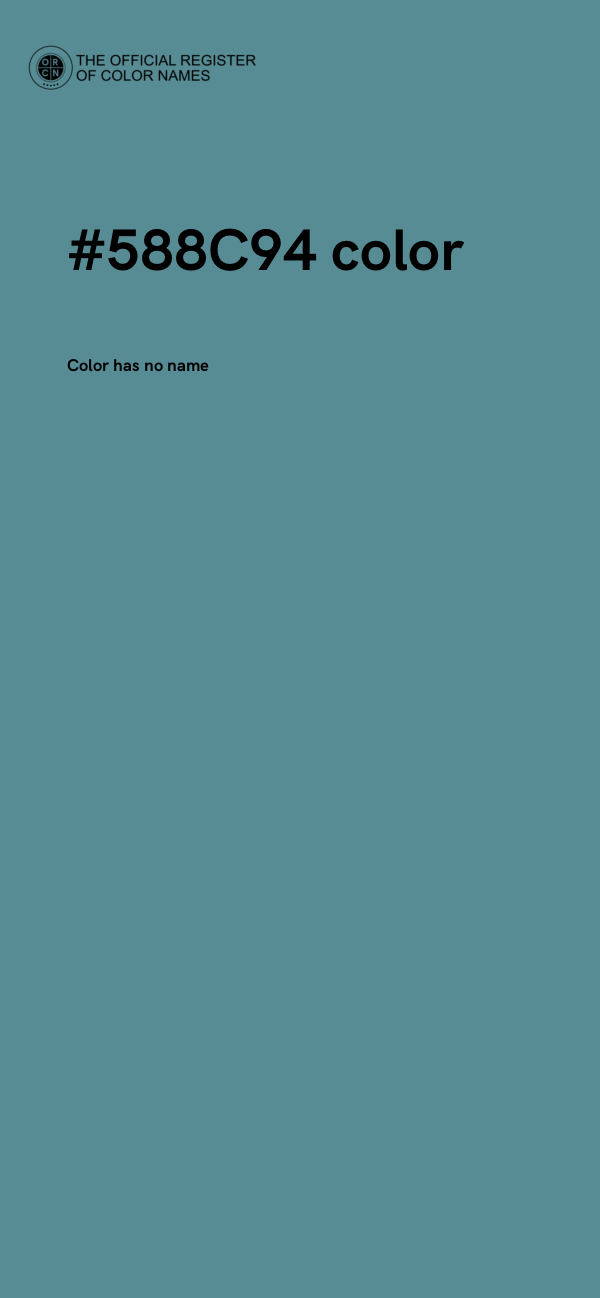 #588C94 color image