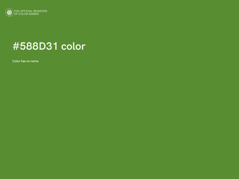 #588D31 color image