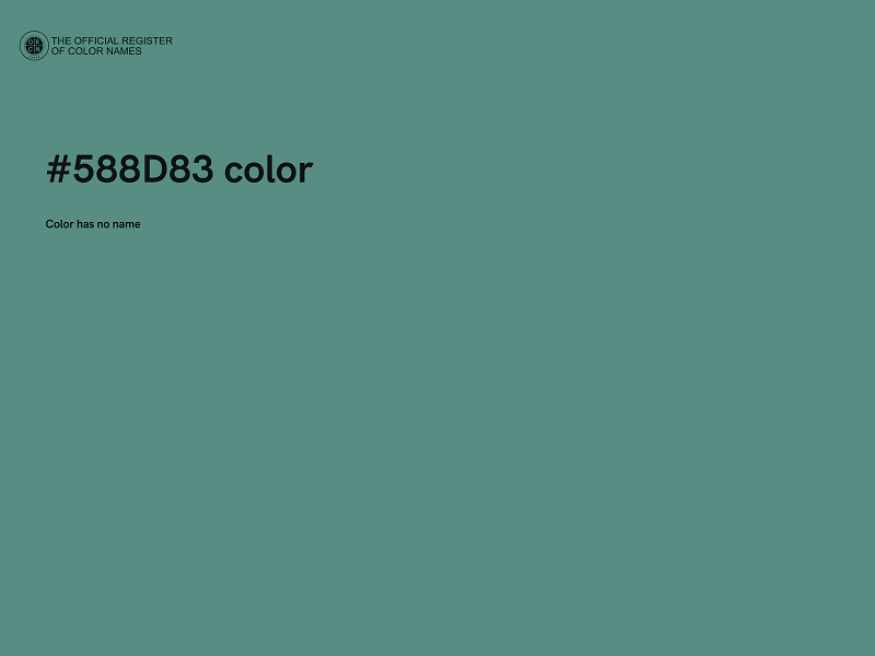 #588D83 color image
