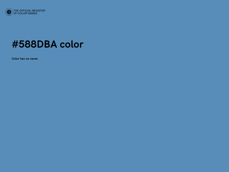 #588DBA color image