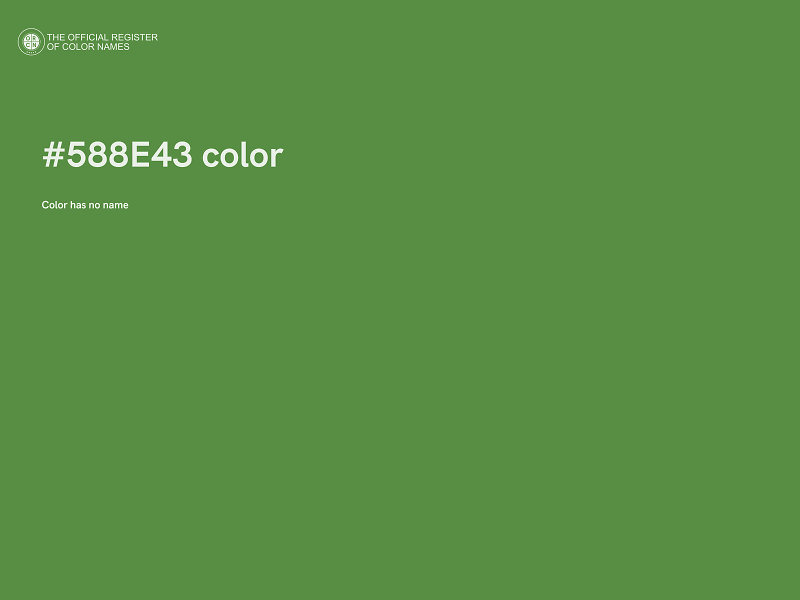 #588E43 color image