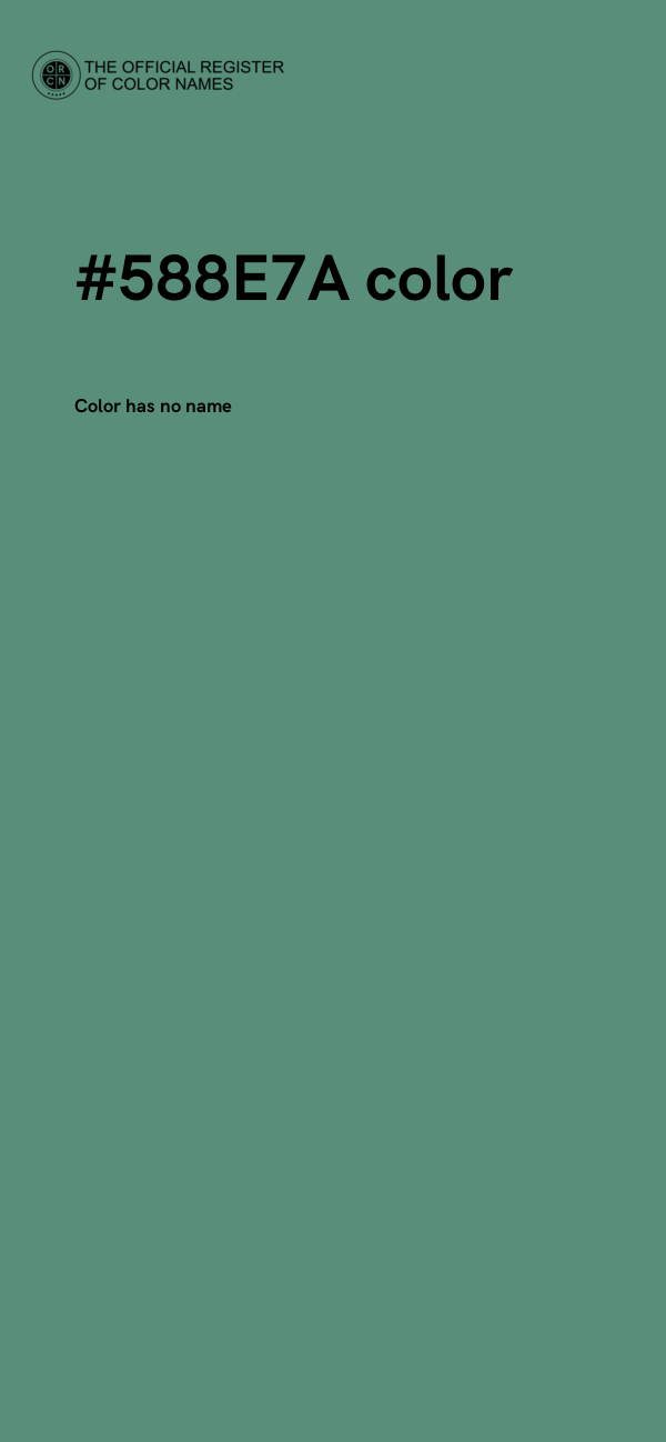 #588E7A color image
