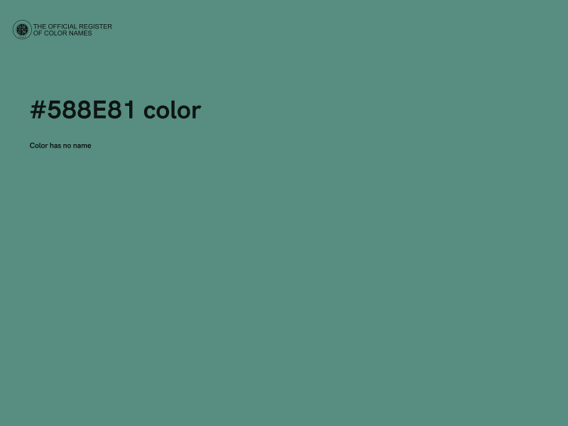 #588E81 color image