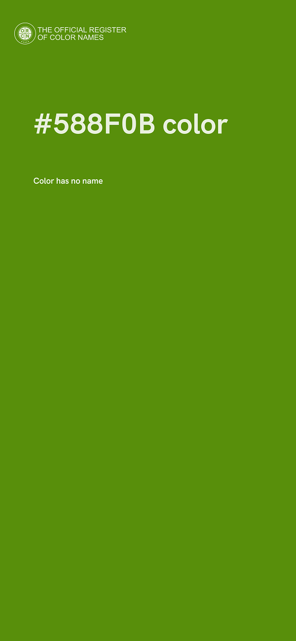 #588F0B color image