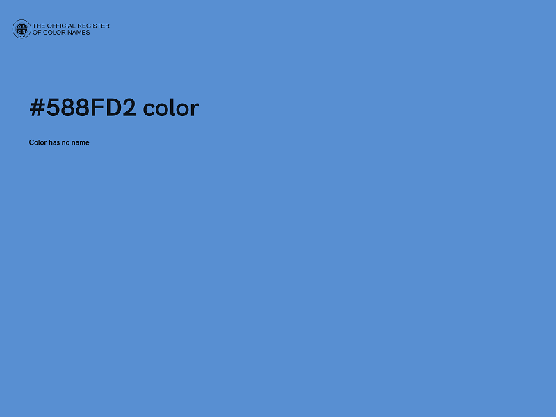 #588FD2 color image