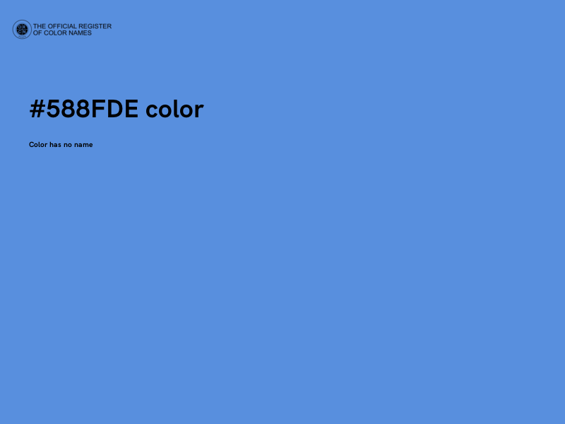 #588FDE color image