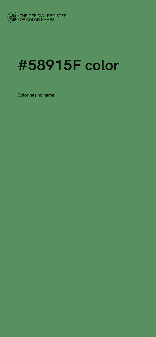 #58915F color image