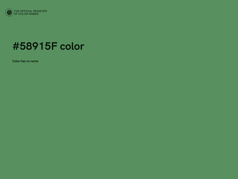 #58915F color image