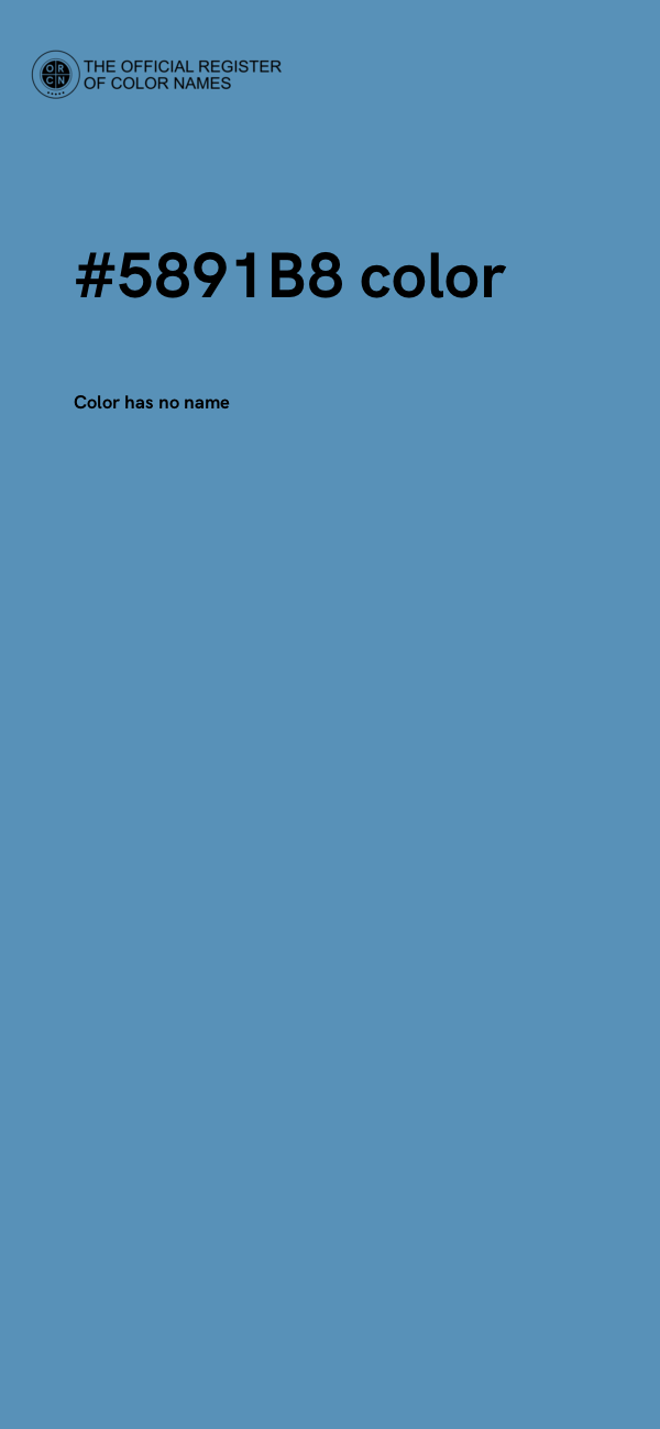 #5891B8 color image