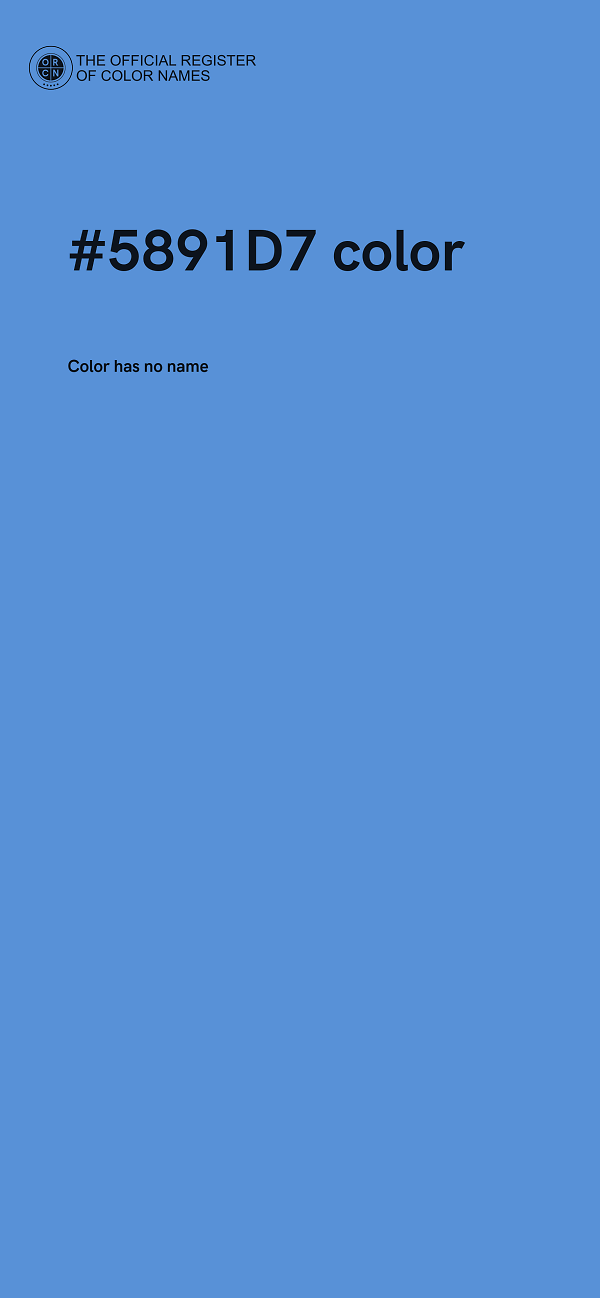 #5891D7 color image