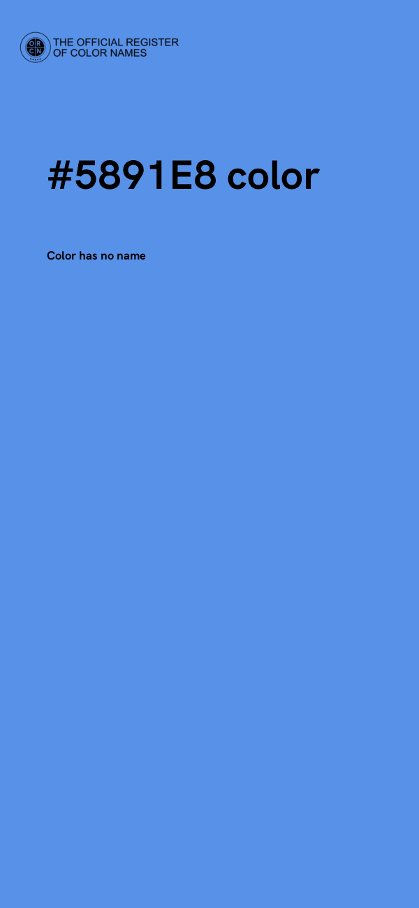 #5891E8 color image