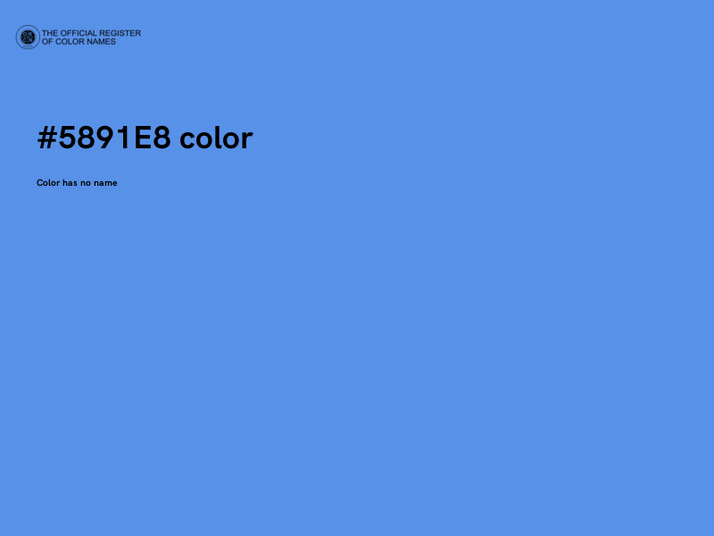 #5891E8 color image