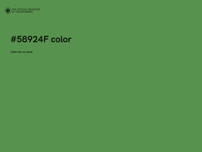 #58924F color image
