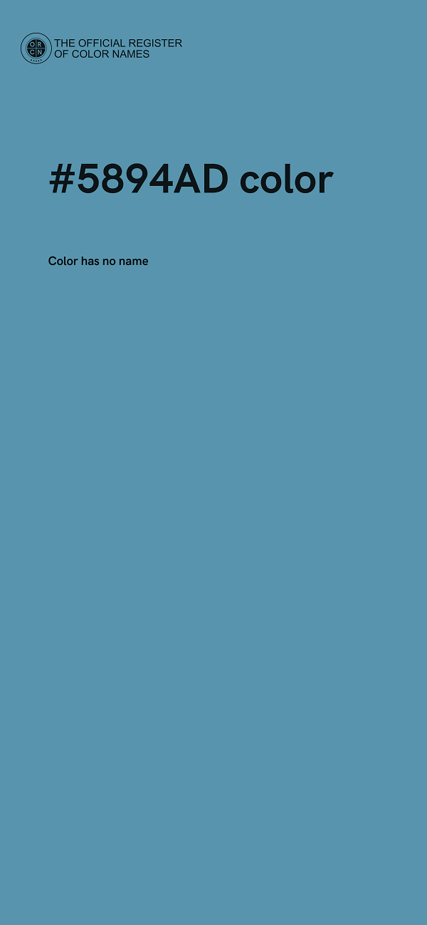 #5894AD color image