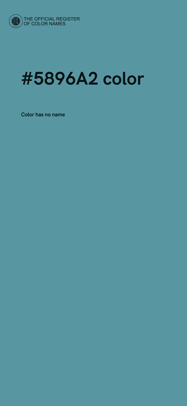 #5896A2 color image