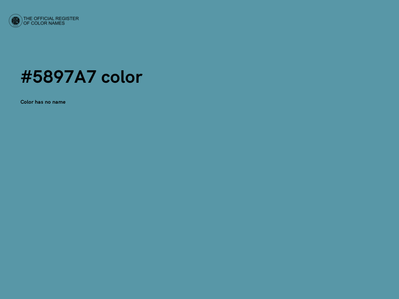 #5897A7 color image