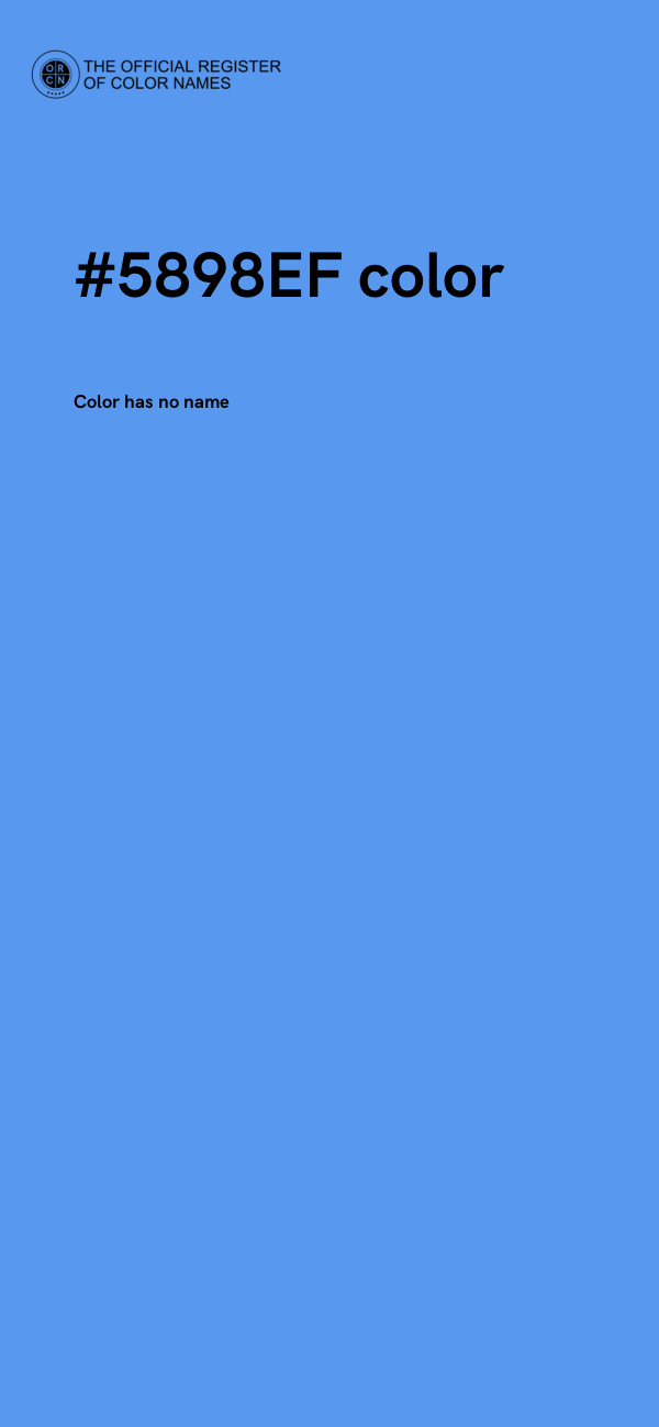 #5898EF color image