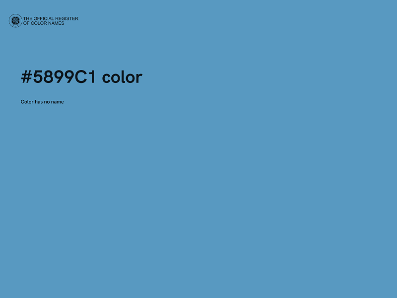 #5899C1 color image