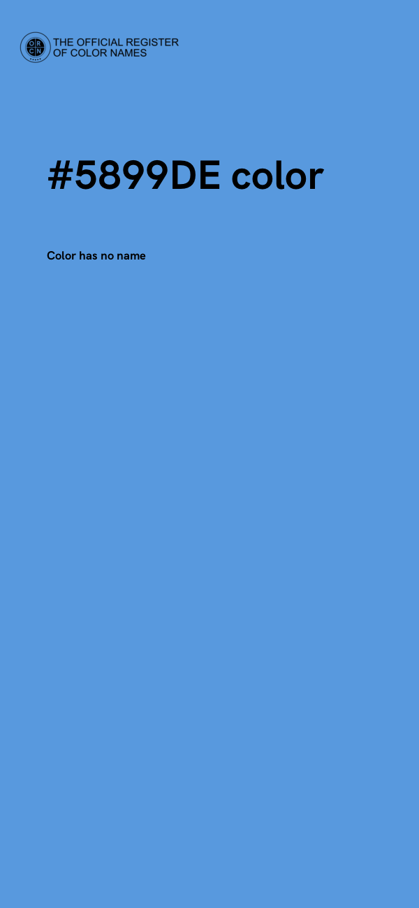 #5899DE color image