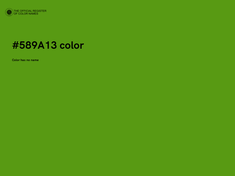 #589A13 color image