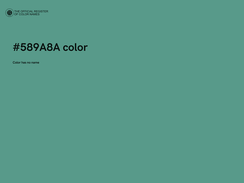 #589A8A color image