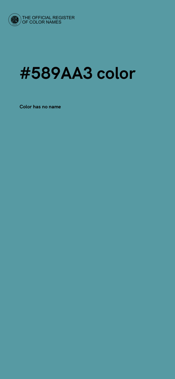 #589AA3 color image