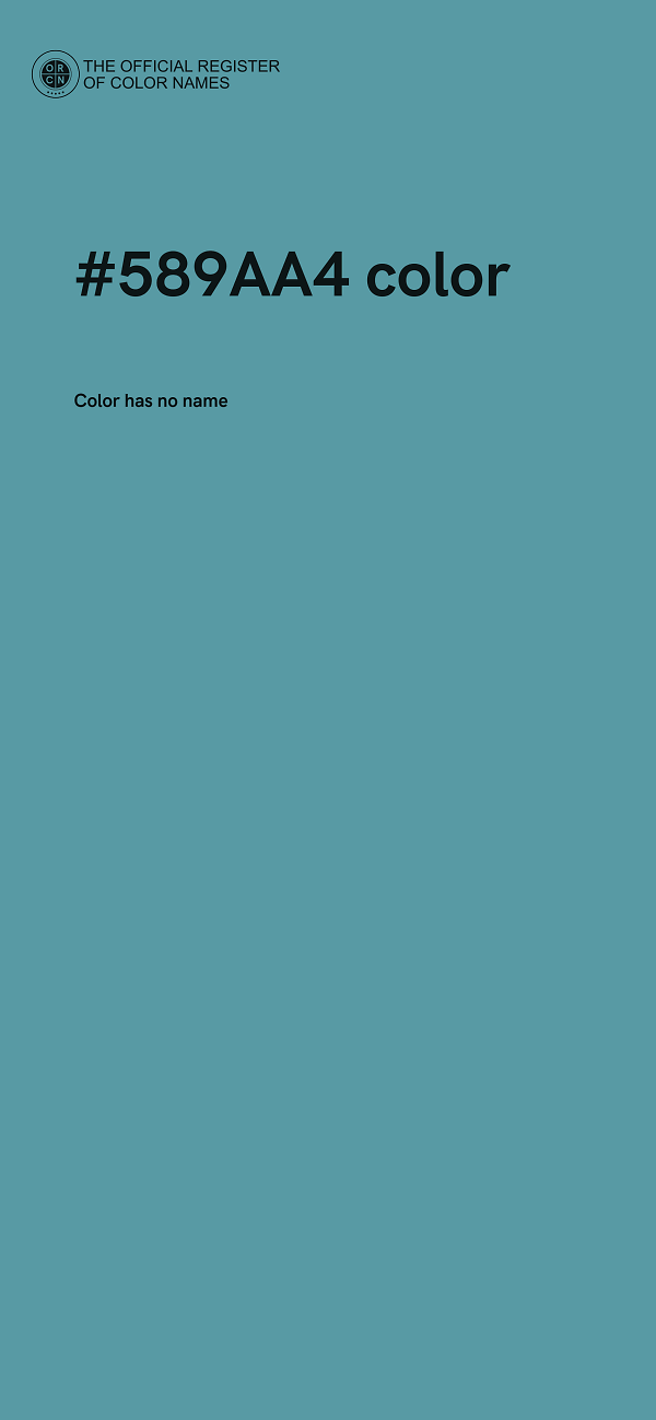 #589AA4 color image
