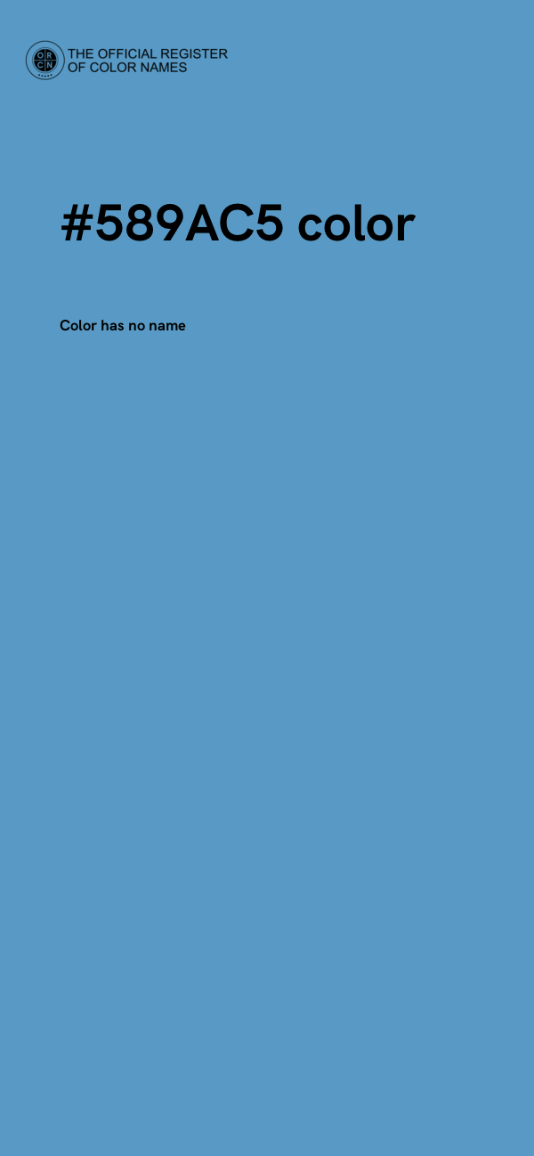 #589AC5 color image
