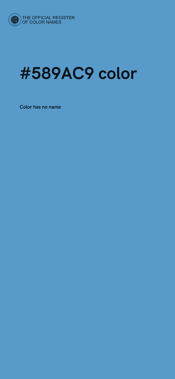 #589AC9 color image