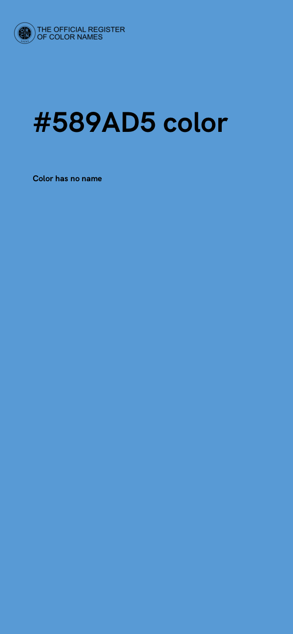 #589AD5 color image