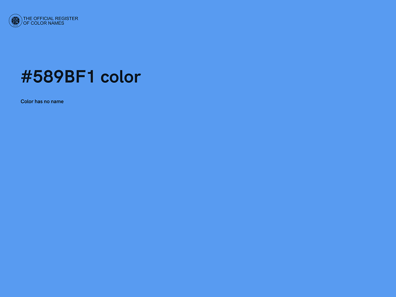 #589BF1 color image
