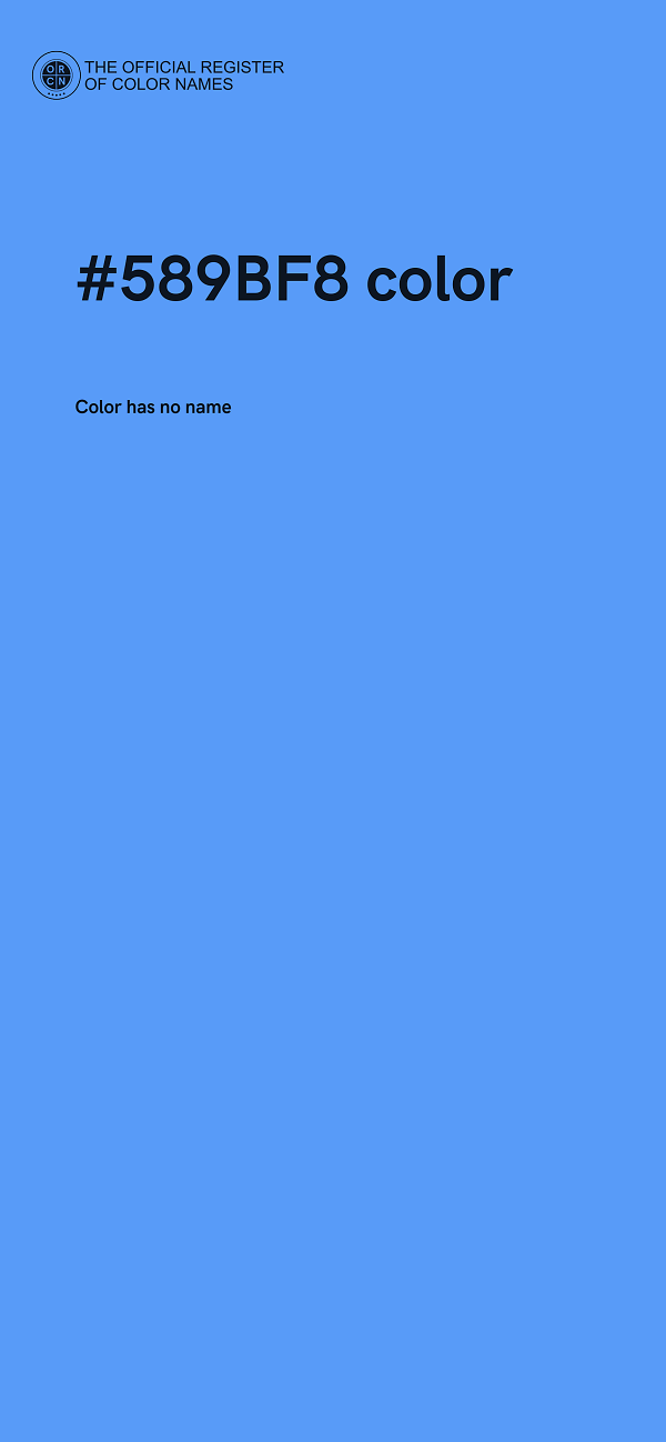 #589BF8 color image