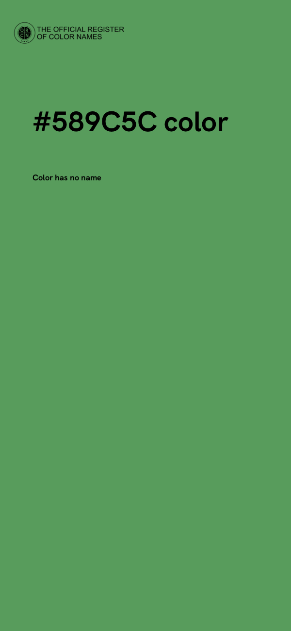 #589C5C color image